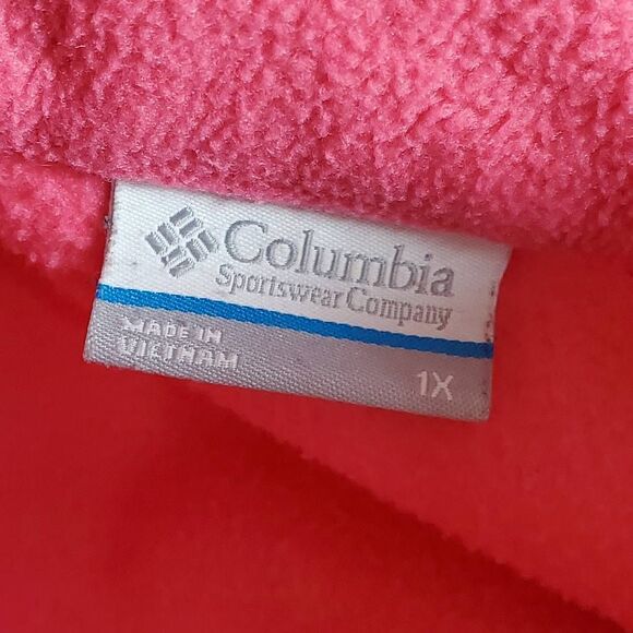 Columbia Pink Fleece Zip-Up Hoodie - Picture 6 of 9